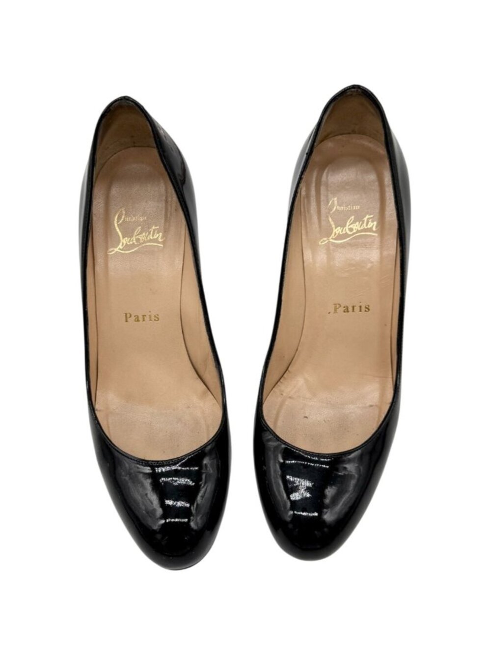 Christian Louboutin Simple Pump 70 Black Patent Leather Pumps - Size 37 - Picture 10 of 10